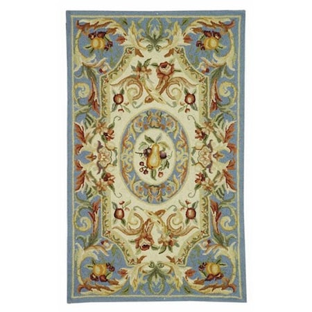 Safavieh Chelsea Hand Hooked Accent Rug- Blue- 1 ft. 8 in. x 2 ft. 6 in. HK80B-2